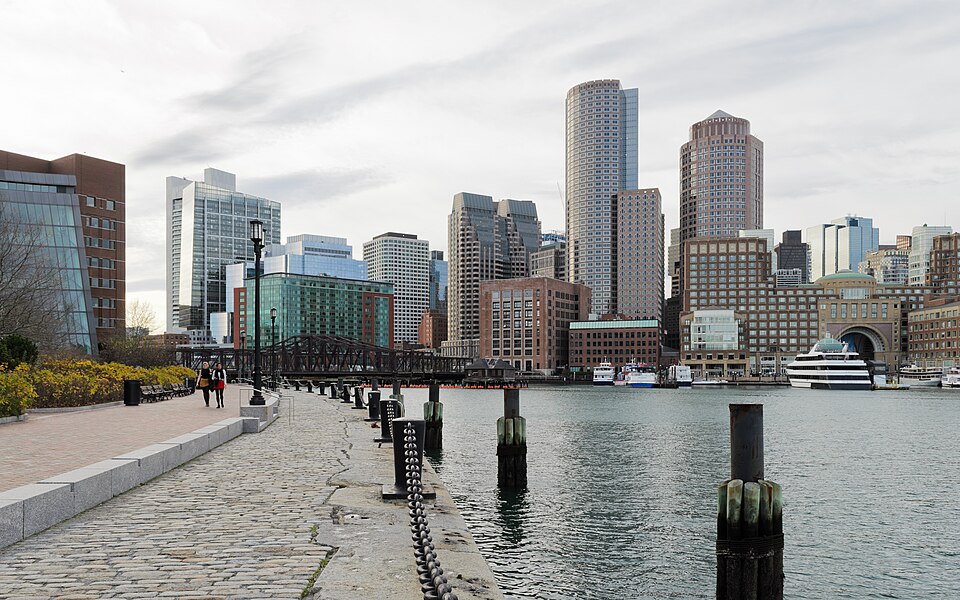 The Harborwalk at Fan Pier in Boston’s Seaport District